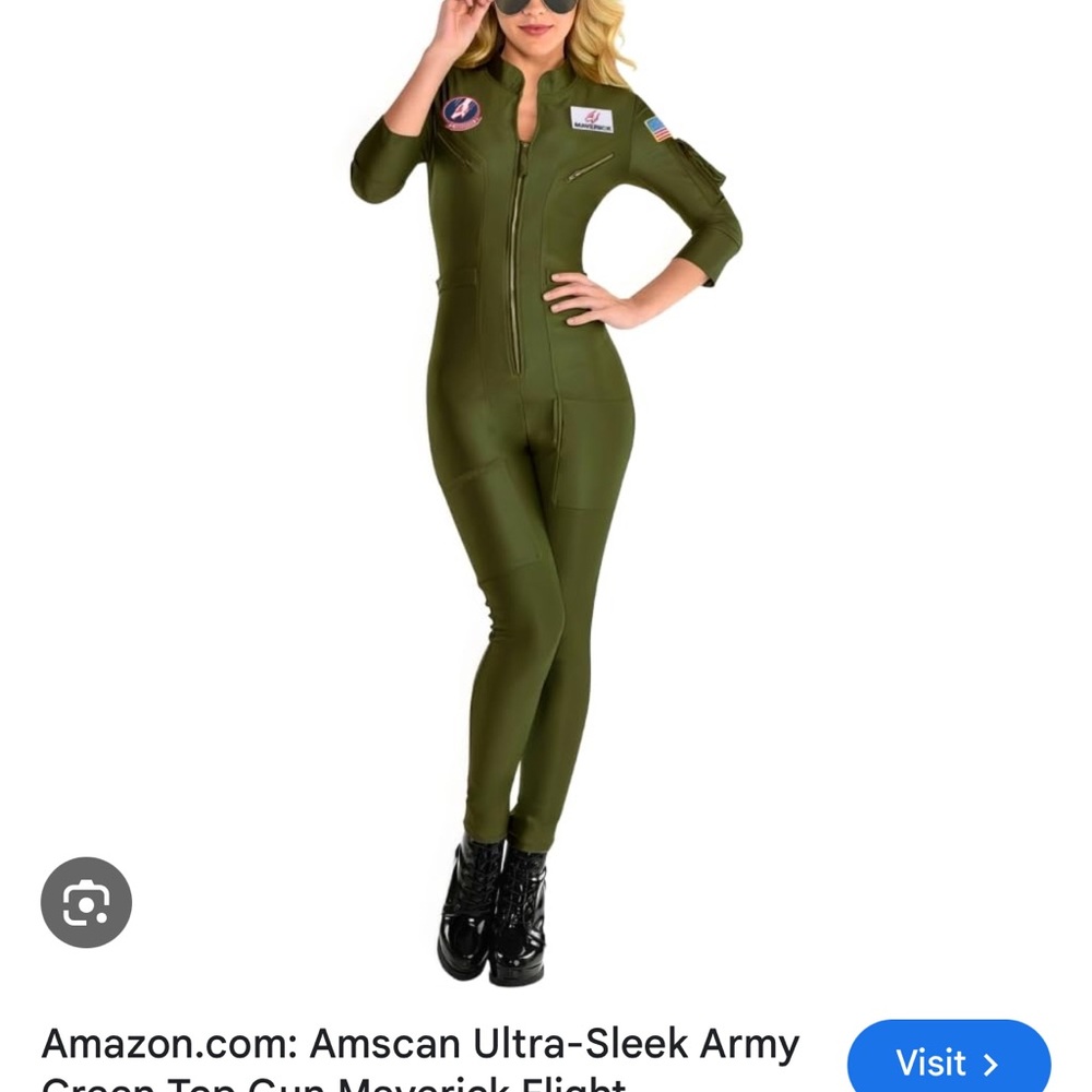 Army Green Flight Suit Costume